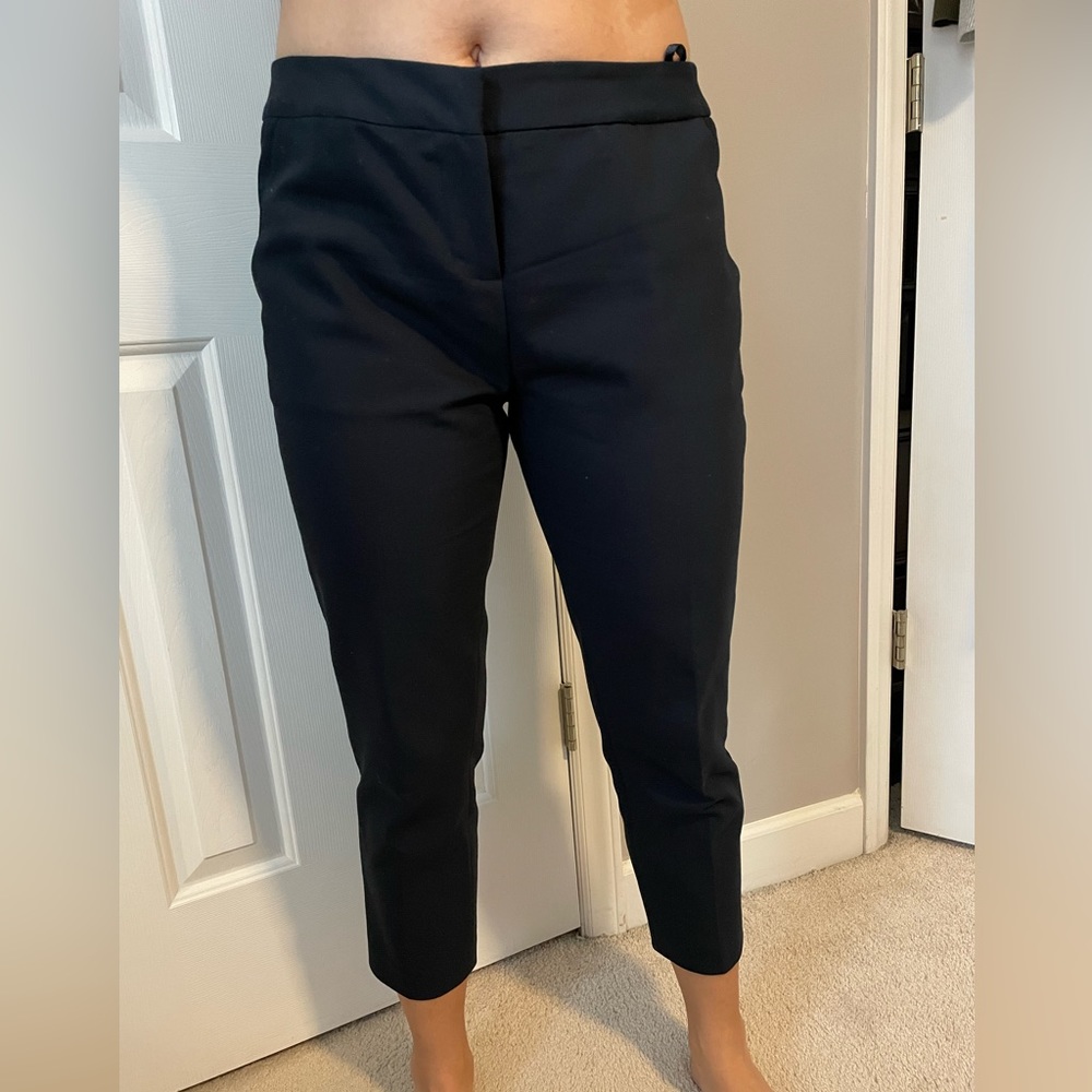 Navy Amanda & Chelsea stretch straight leg 3/4 length